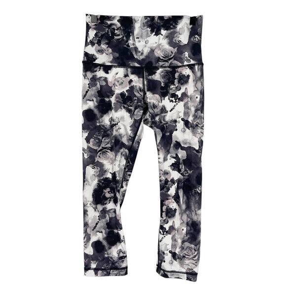 Lululemon Wunder Under Crop (Hi-Rise) Legging Obscurred Black Dusty Mauve Size 8 - Picture 6 of 9